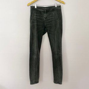 Elie Tahari Charcoal Jeans with Stitch Detailing
